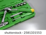 Rachet wrench with complete socket set and extension