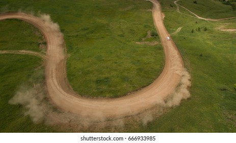 Racing in the desert.