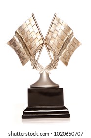 Racing Flag Trophy Studio Cutout