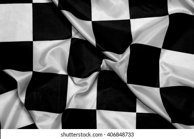 Black White Checkered Racing Flag Waiving Stock Photo (Edit Now) 3042900