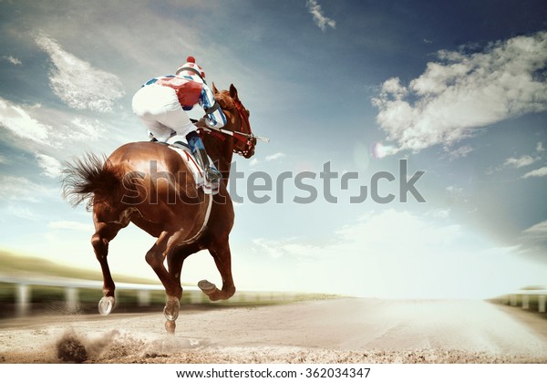 racing horse coming first to finish line in vintage style mural wallpaper 