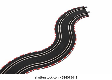 Racing Track On White Background