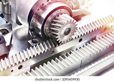 Rack and pinion is a type of linear actuator - Shutterstock ID 2095459930
