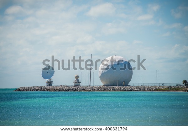 radar dome technology on\
the sea coast