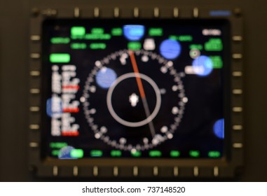 Radar Panel In Blur Background