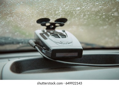 Radar-revolutionary On The Glass Of The Car, Radar Detector