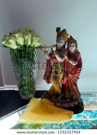radha krishna flowers hindugod