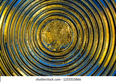 Radial circles. Abstract pattern.