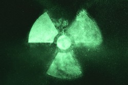 Signe De Radiation, Symbole De Radiation. Symbole Vert