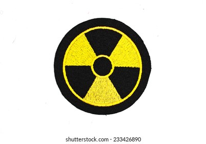 Radiation Symbol Embroidered Badge