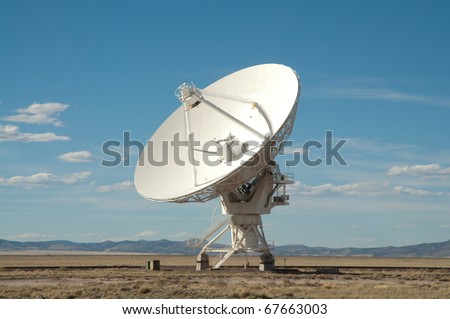 radio astronomy dish at the Very Large Array