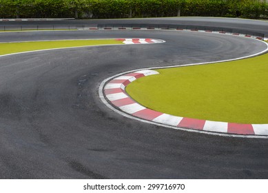 Radio controlled car racing track