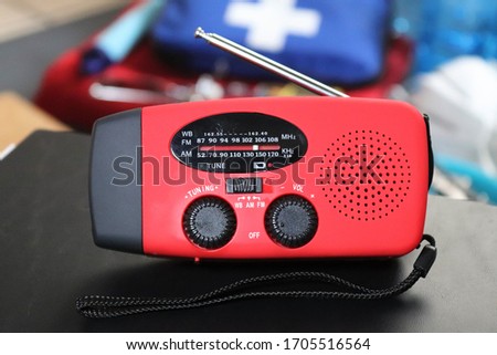 A radio is essential to receive emergency information. Any hand-cranked or battery-operated radio can provide important information on weather or evacuation alerts. It can also operate as a flashlight
