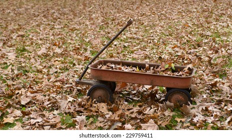 Radio Flyer, Red Wagon With Leaves