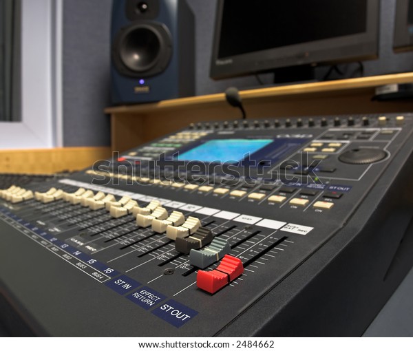 Radio Production Studio Mixing Desk Stock Photo Edit Now 2484662