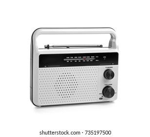 Radio Receiver On White Background