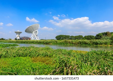 Radio Telescope Antenna Of Shanghai Astronomical Observatory,Chinese Academy Of Sciences.