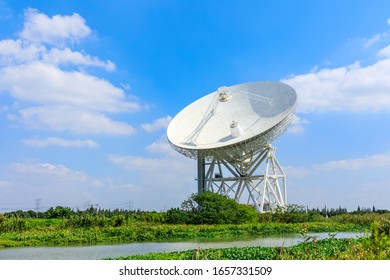 Radio Telescope Antenna Of Shanghai Astronomical Observatory,Chinese Academy Of Sciences.