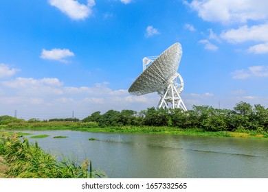 Radio Telescope Antenna Of Shanghai Astronomical Observatory,Chinese Academy Of Sciences.