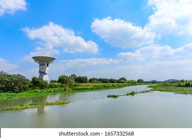 Radio Telescope Antenna Of Shanghai Astronomical Observatory,Chinese Academy Of Sciences.