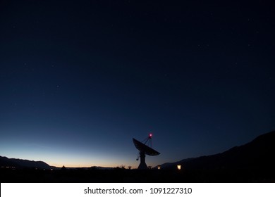 Radio Telescope Radar Dish Observatory In Desert