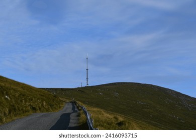 Radio, TV transmiter tower, Leinster Mount, Blackstairs mountains range, Co. Carlow