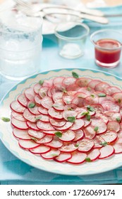 Radish Carpaccio Salad With Citrus Vinaigrette