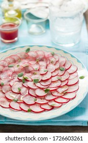 Radish Carpaccio Salad With Citrus Vinaigrette