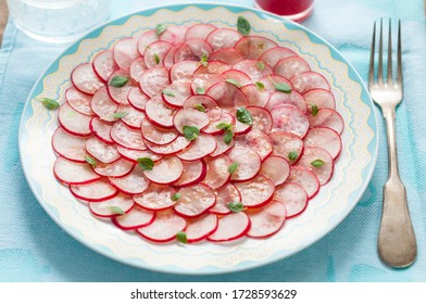 Radish Carpaccio Salad With Citrus Vinaigrette