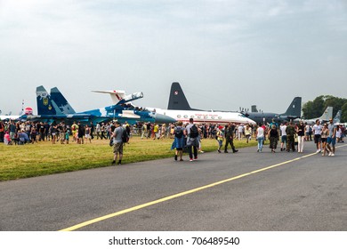 Radom (Poland), August 26, 2017: Air Show In Radom Organized By Polish Arm Forces. 