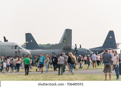 Radom (Poland), August 26, 2017: Air Show In Radom Organized By Polish Arm Forces. 