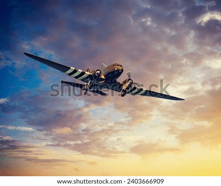 RAF Battle of Britain Memorial Flight C-47 Dakota 'Kwicherbichen' at Newcastle Festival of Flight, Northern Ireland, June 2019