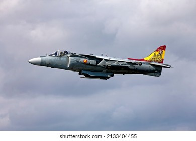 RAF Fairford, Gloucestershire, UK - McDonnell Douglas EAV-8B Harrier II Plus, Escuadrilla 009, Spanish Navy, Based At The Naval Station Rota In Cadiz, Spain. At The 2019 Royal International Air Tattoo