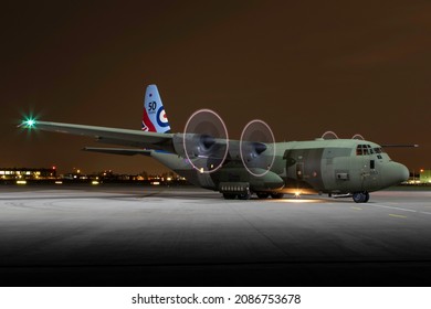 RAF Northolt Lockheed C-130J Hercules ZH883 of the Royal Air Force