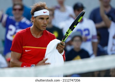 Rafael Nadal Tennis Player From Spain Competing At The Rio 2016 Summer Olympic Games. Spanish Famous Athlete On Court, Former World Number One ATP Rankings Leader - Rio De Janeiro, Brazil, 08.12.2016