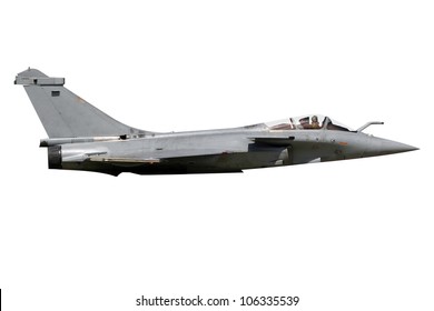 Rafale Military Fighter Jet Plane Isolated