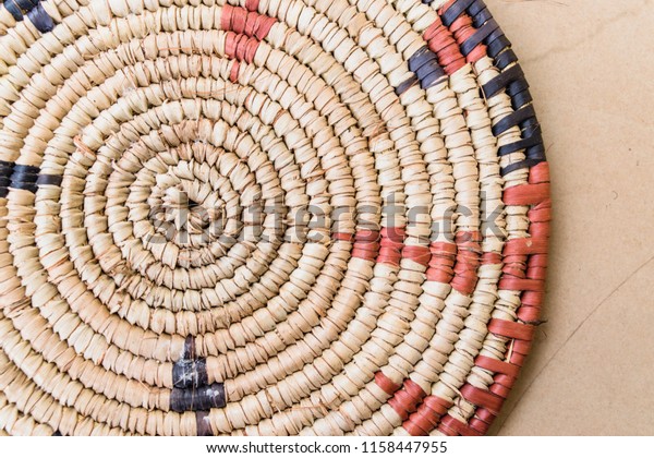 Raffia Place Mat Extra Rough Plaiting Stock Photo Edit Now