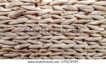 Rafia or straw basket weave texture and background  Foto d'archivio © 