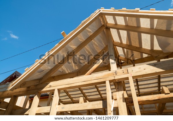 Rafters Beams Construction Roof Frame Stock Photo Edit Now