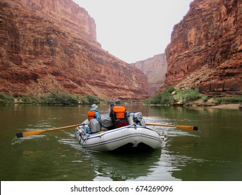 rafting the colorado river - Shutterstock ID 674269096