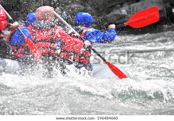 Rafting as extreme and fun\
sport