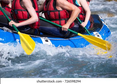 rafting extreme sports on mountain streams