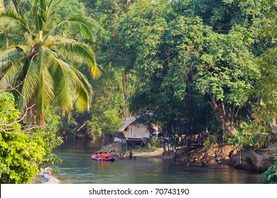 Rafting On The Phetchaburi River, Thailand