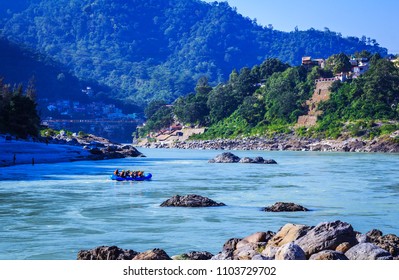 Rafting On The River Ganges In Rishikesh,India