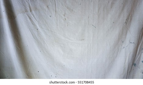 Rag Paint Drop Sheet Background With Texture