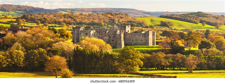 Raglan Castle, Monmouthshire, Wales, UK