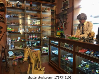 Rahmi Koc Museum, Istanbul, Turkey January 18, 2020: A Vintage Toy Store.