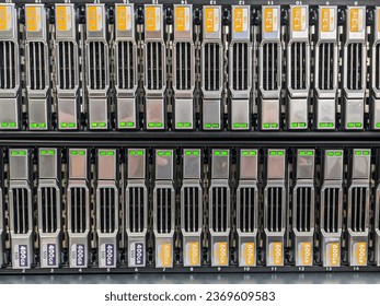 A RAID storage array containing a variety of disk sizes - Powered by Shutterstock - Get 15% off with code: PIKWIZARD15