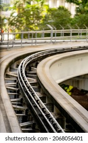 Rail Closeup Of The Miami Metro Rail