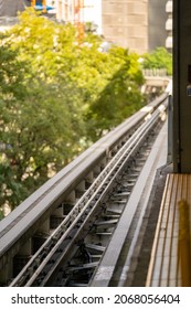 Rail Closeup Of The Miami Metro Rail